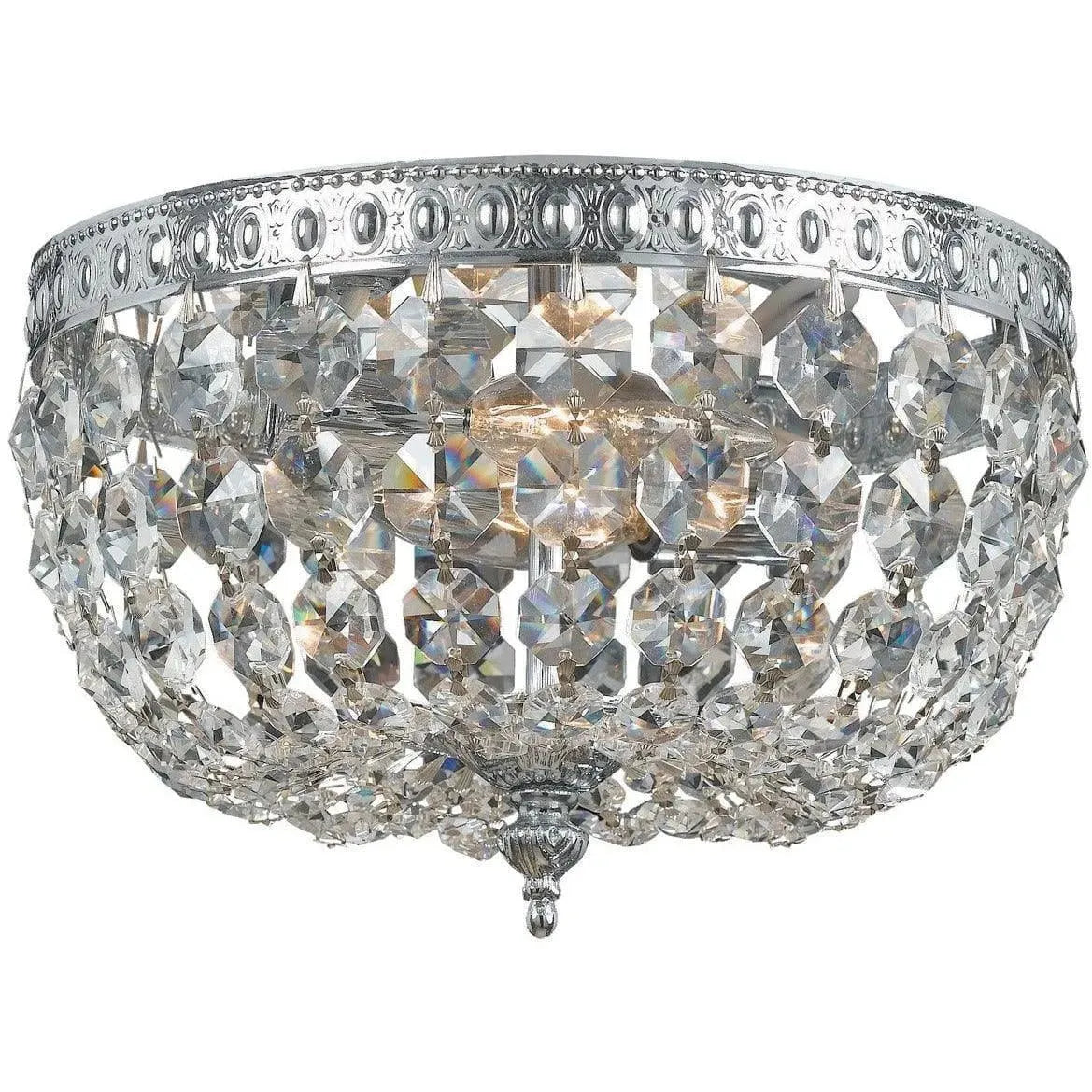 Crystorama - Ceiling Mount Two Light Ceiling Mount - 710-CH-CL-SAQ | Montreal Lighting & Hardware