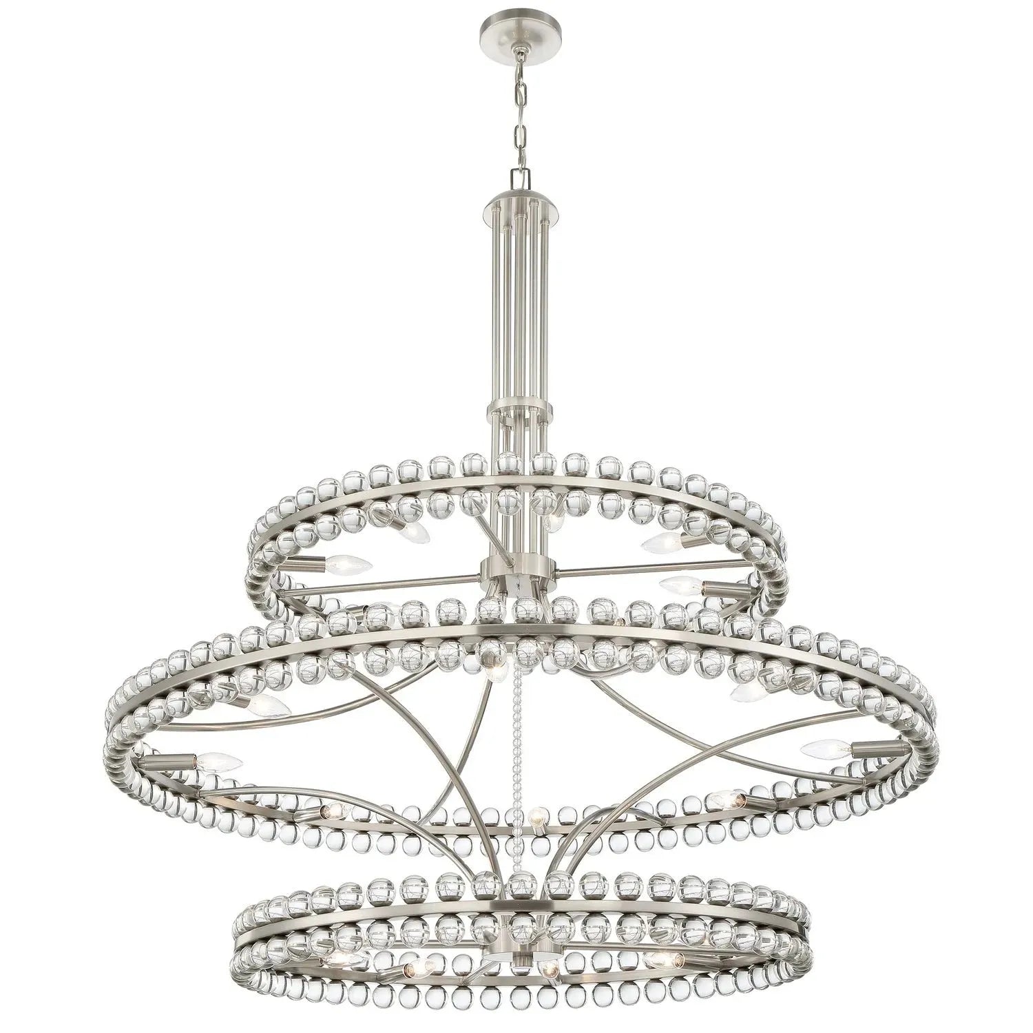 Crystorama - Clover Chandelier - CLO-8000-AG | Montreal Lighting & Hardware