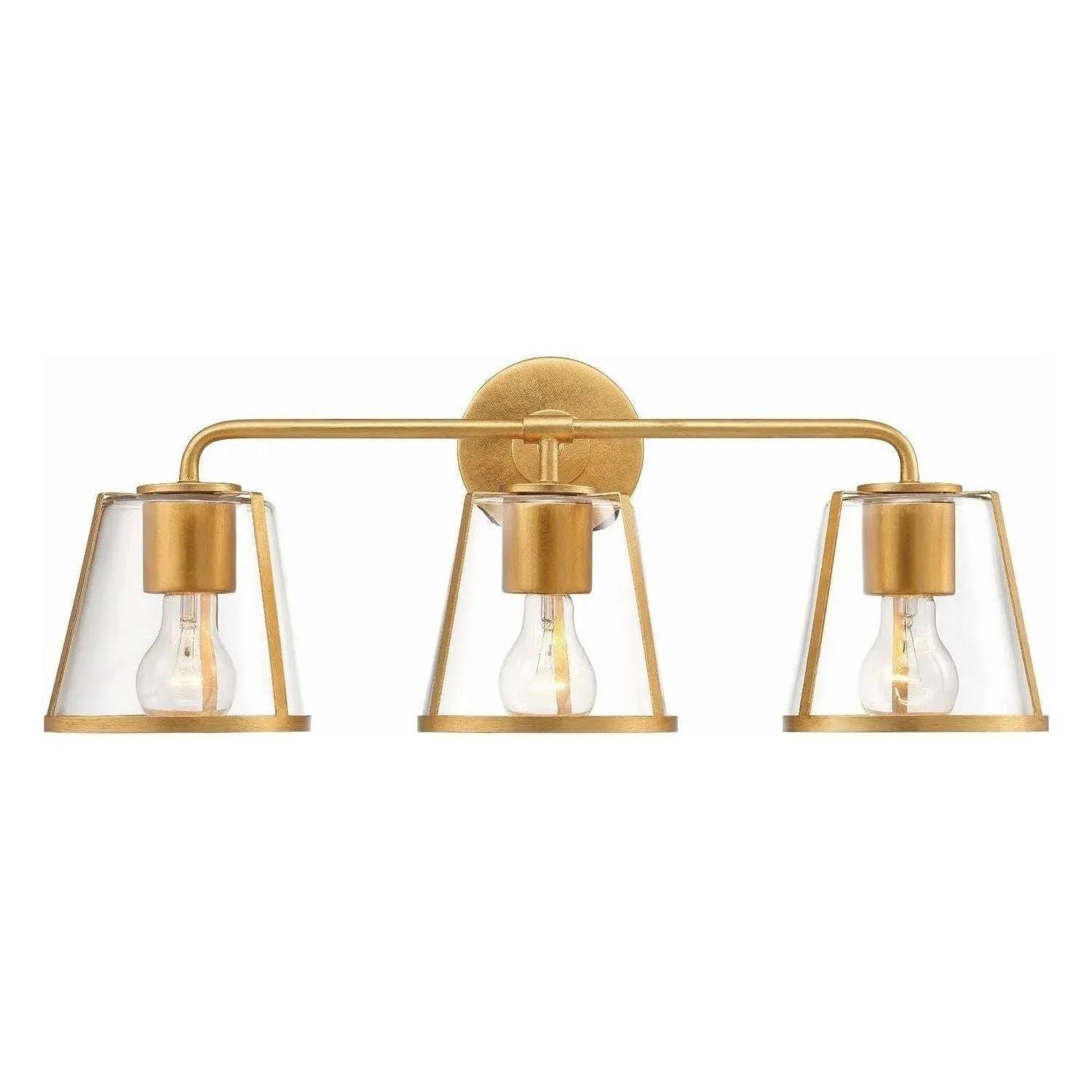 Crystorama - Fulton Bath Vanity - FUL-913-GA-CL | Montreal Lighting & Hardware