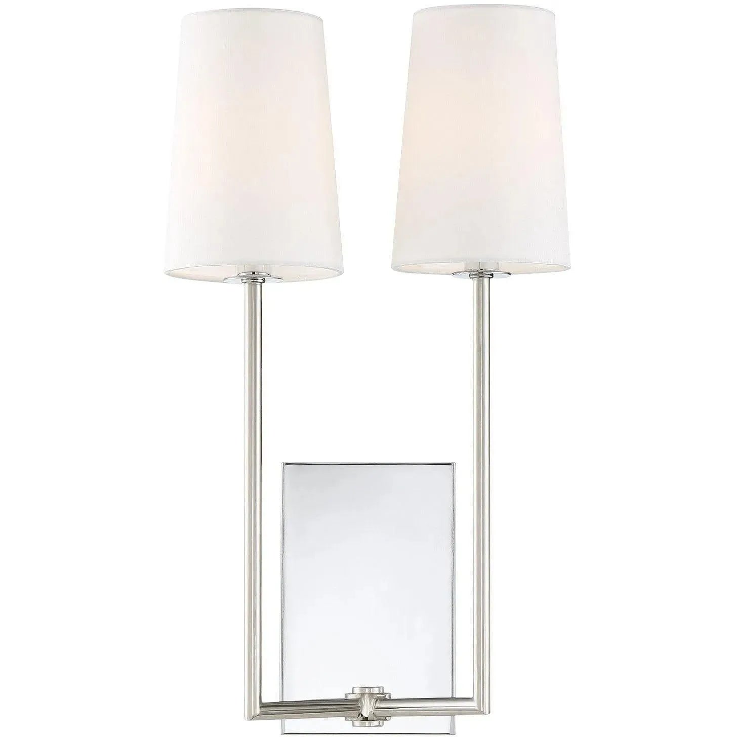 Crystorama - Lena Two Light Wall Mount - LEN-252-CH | Montreal Lighting & Hardware