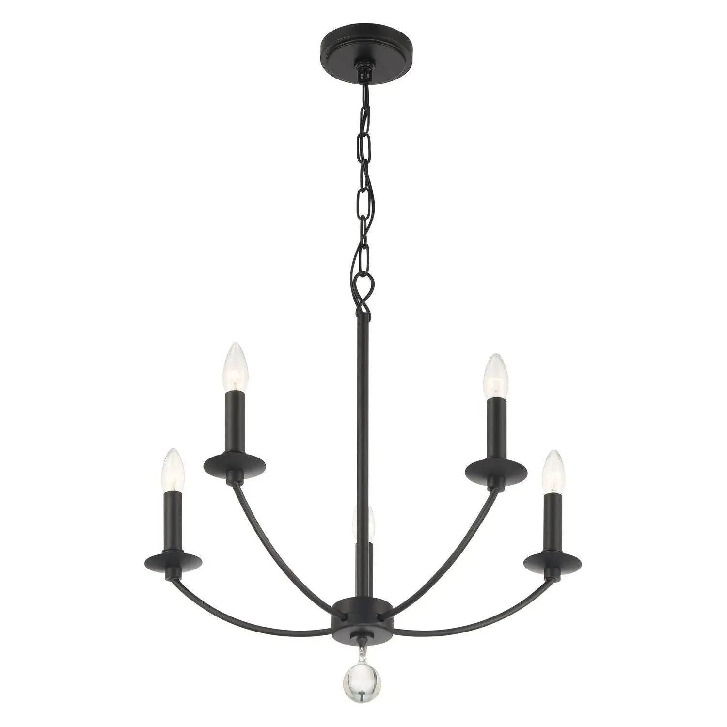 Crystorama - Mila Chandelier - MIL-8012-BK | Montreal Lighting & Hardware