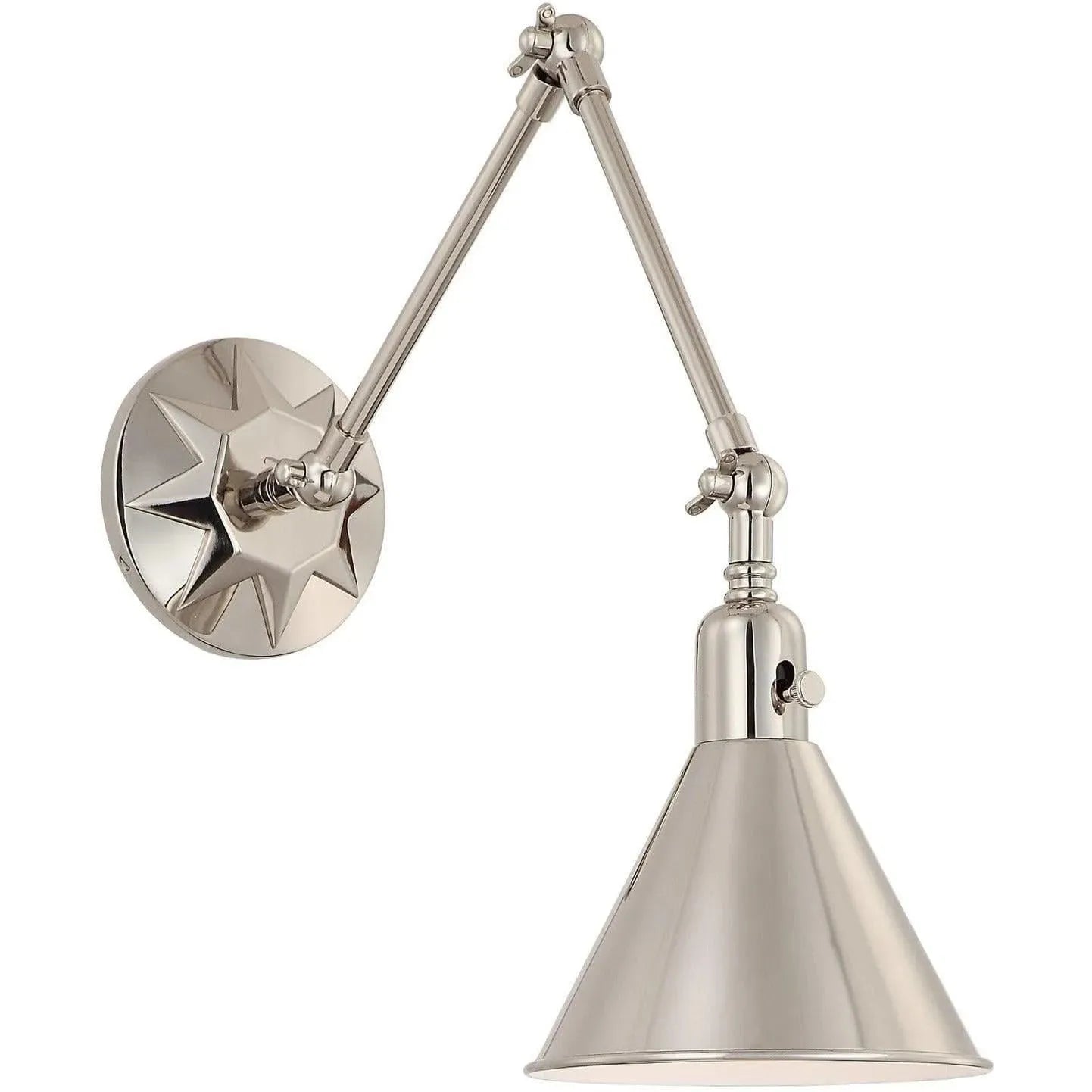 Crystorama - Morgan One Light Wall Mount - MOR-8801-PN | Montreal Lighting & Hardware