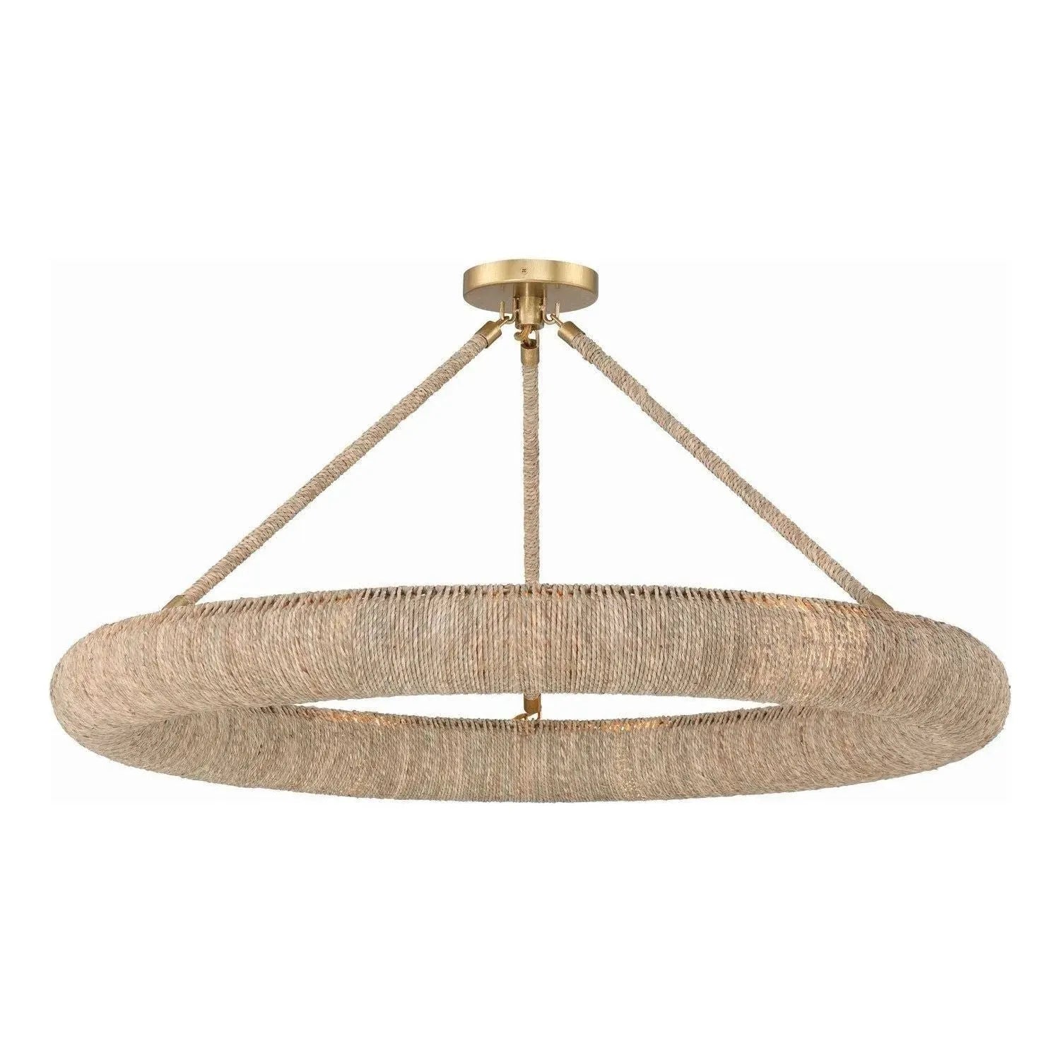 Crystorama - Oakley LED Semi Flush Mount - OAK-7538-SG_CEILING | Montreal Lighting & Hardware