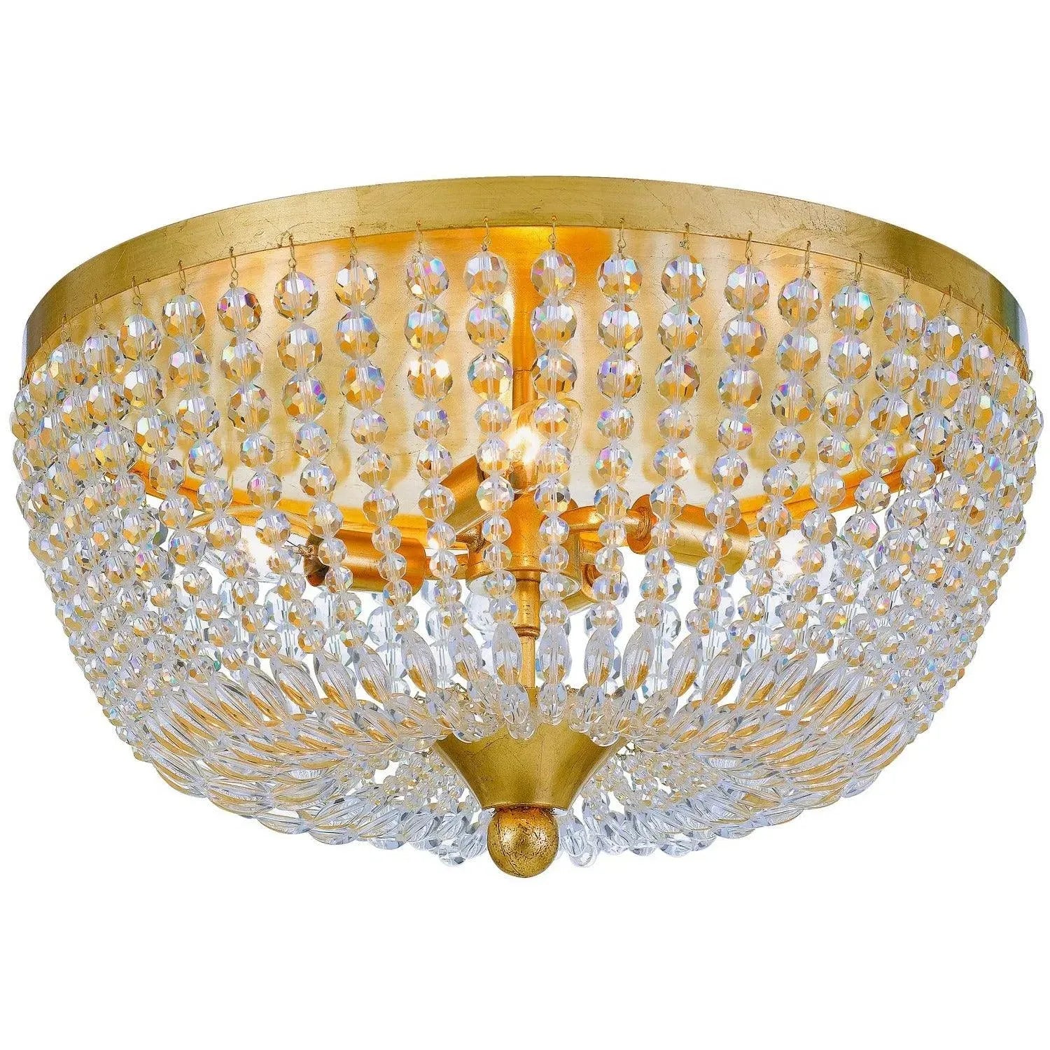 Crystorama - Rylee Four Light Ceiling Mount - 605-GA | Montreal Lighting & Hardware
