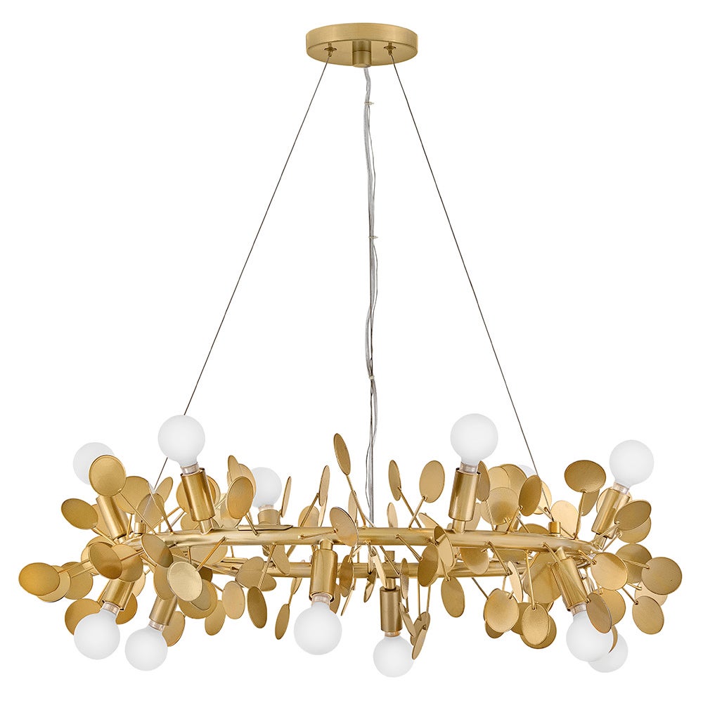 Lark 84406DA Lolli Chandelier in Distressed Brass