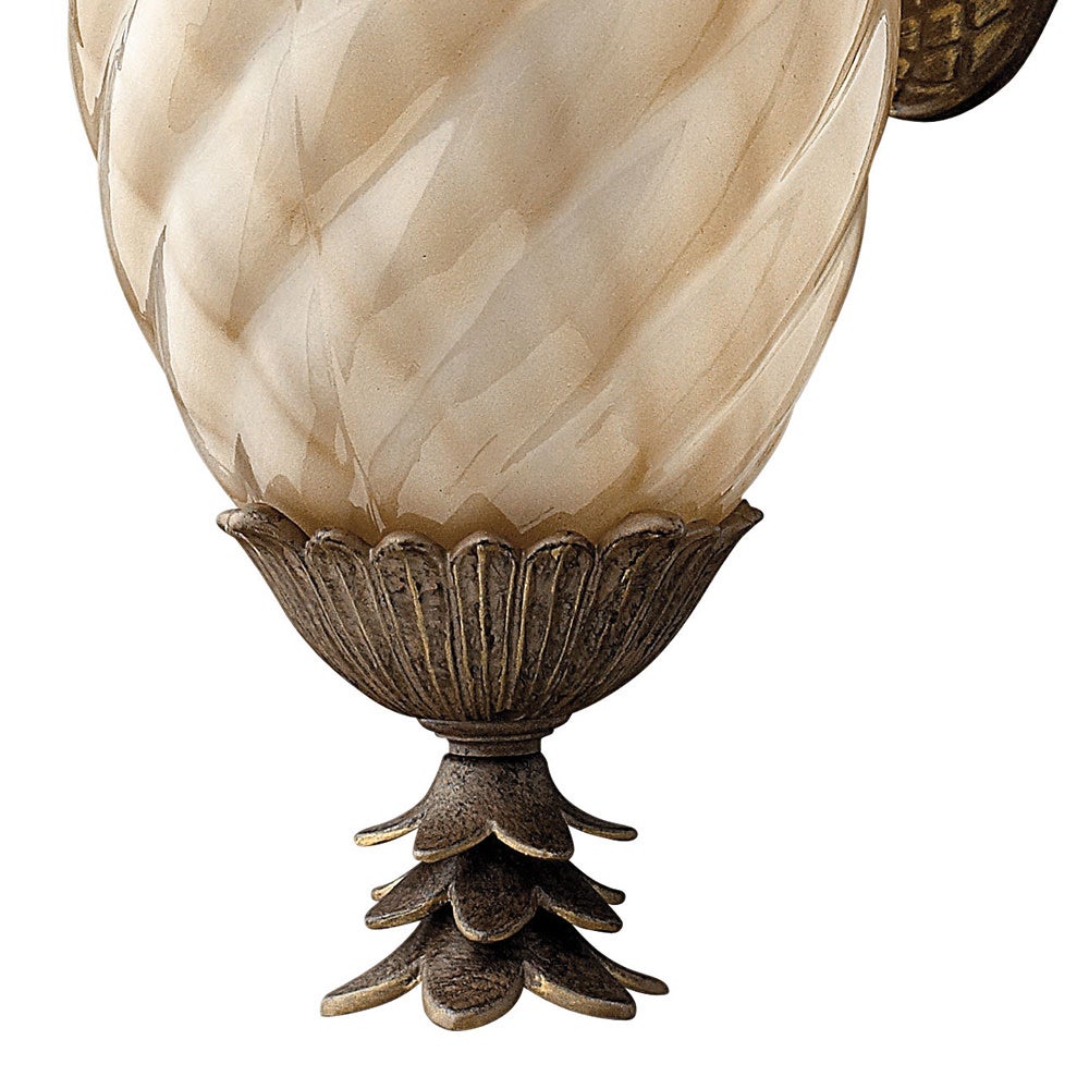 Lanterne murale Hinkley Lighting 2126PZ Plantation en bronze nacré