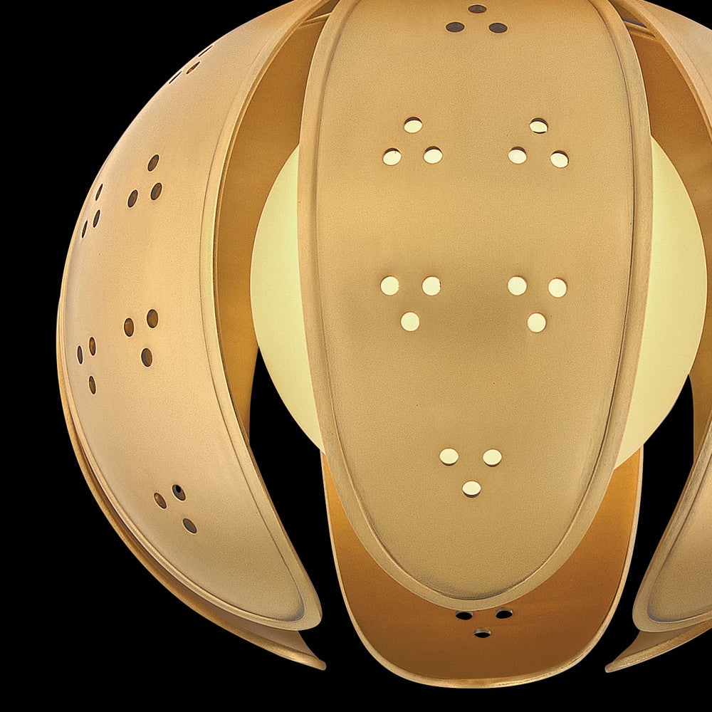 Fredrick Ramond FR46962UB-LL Anthos LED Semi-Flush Mount in Unlacquered Brass