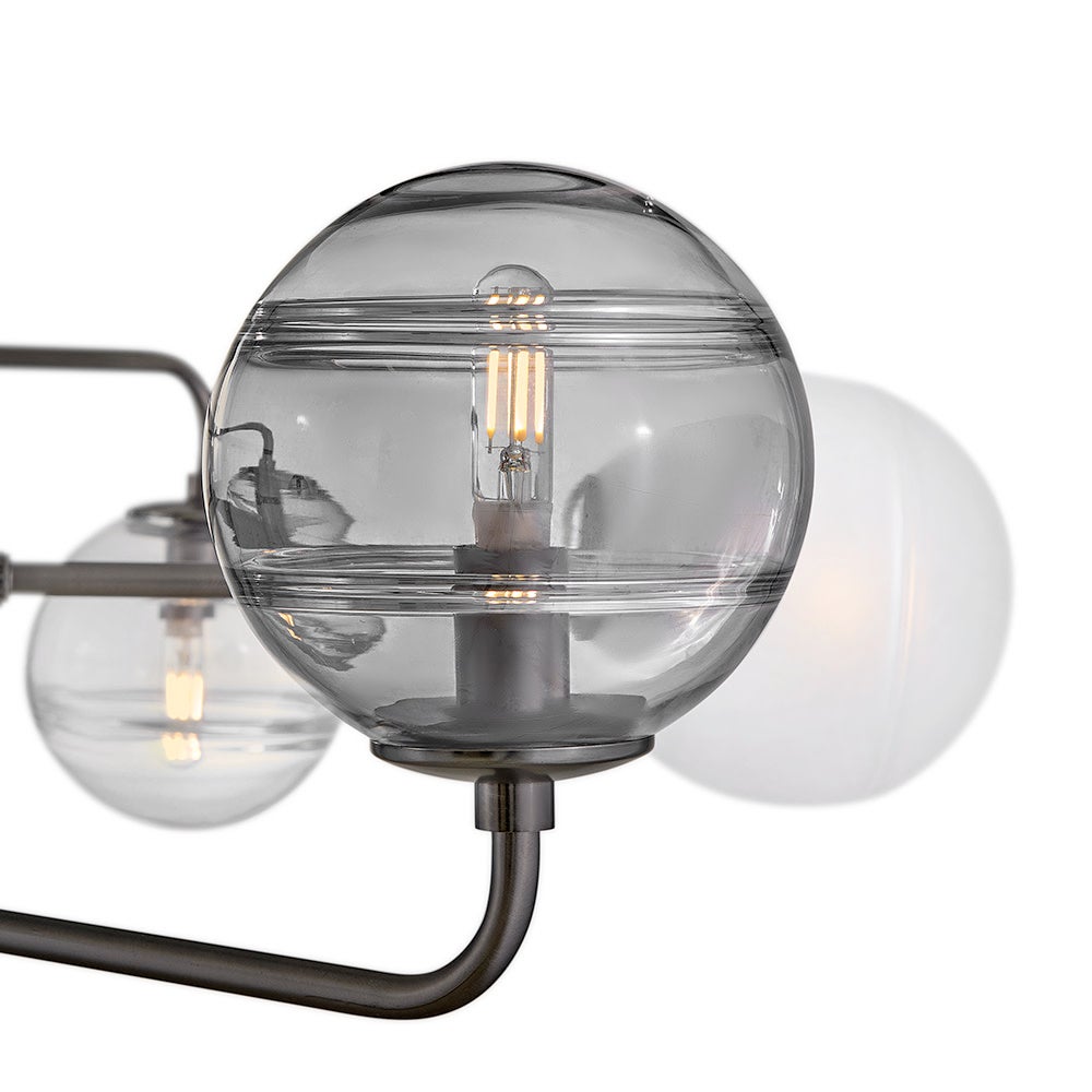 Fredrick Ramond FR30508BX Oberon Adjustable Tier Chandelier in Black Oxide
