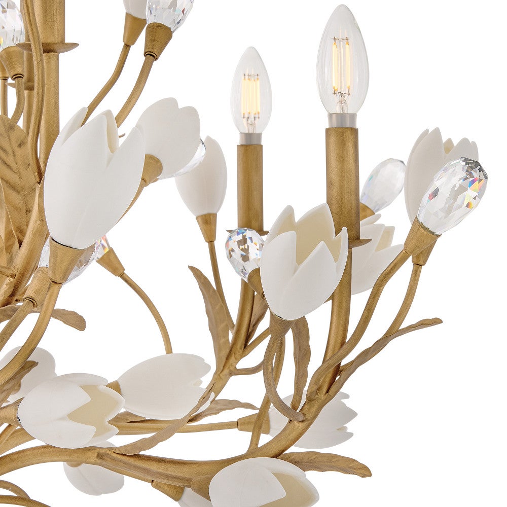 Fredrick Ramond FR32205BNG Yvette Chandelier in Burnished Gold