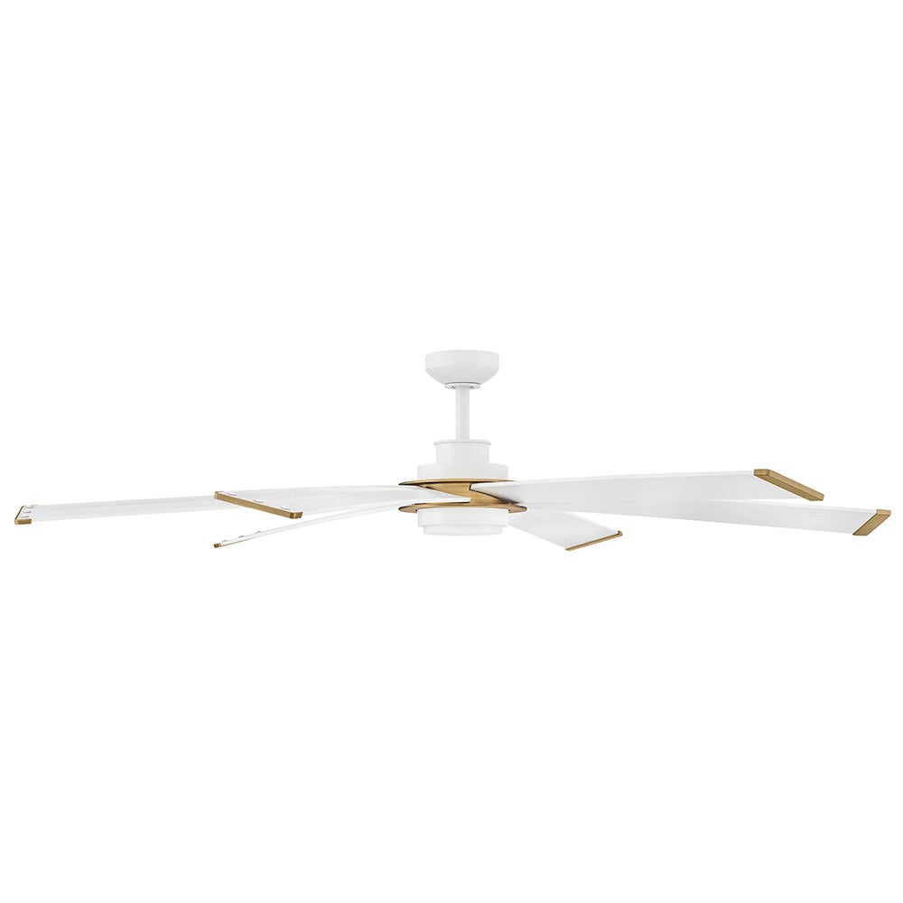 Éclairage intelligent LED Hinkley Lighting 906964FMW-LDD Andros Ventilateur en blanc mat