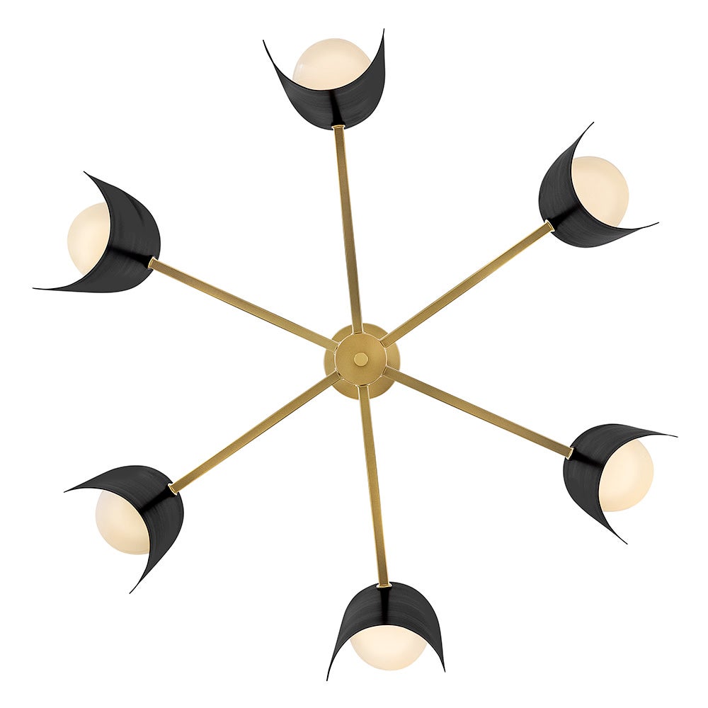 Lark 84236LCB-BK Zuri Tier in Lacquered Brass with Black accents