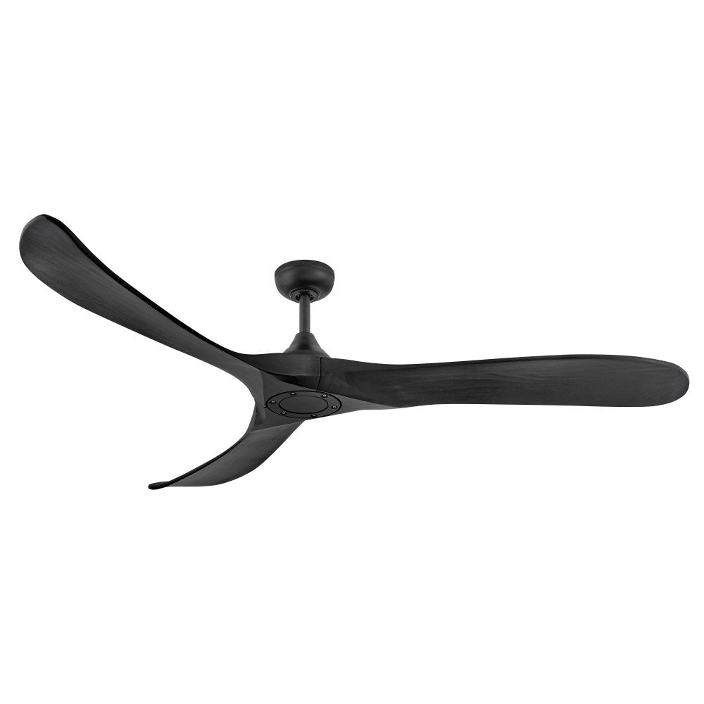 Luminaire intelligent à DEL Hinkley Lighting 903872FBB-LDD Swell Ventilateur en noir mat