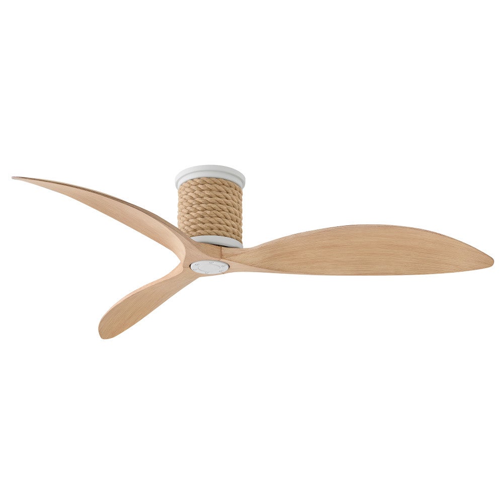 Luminaire encastré intelligent à DEL Hinkley Lighting 943160FMN-LDD Marin Ventilateur en blanc mat