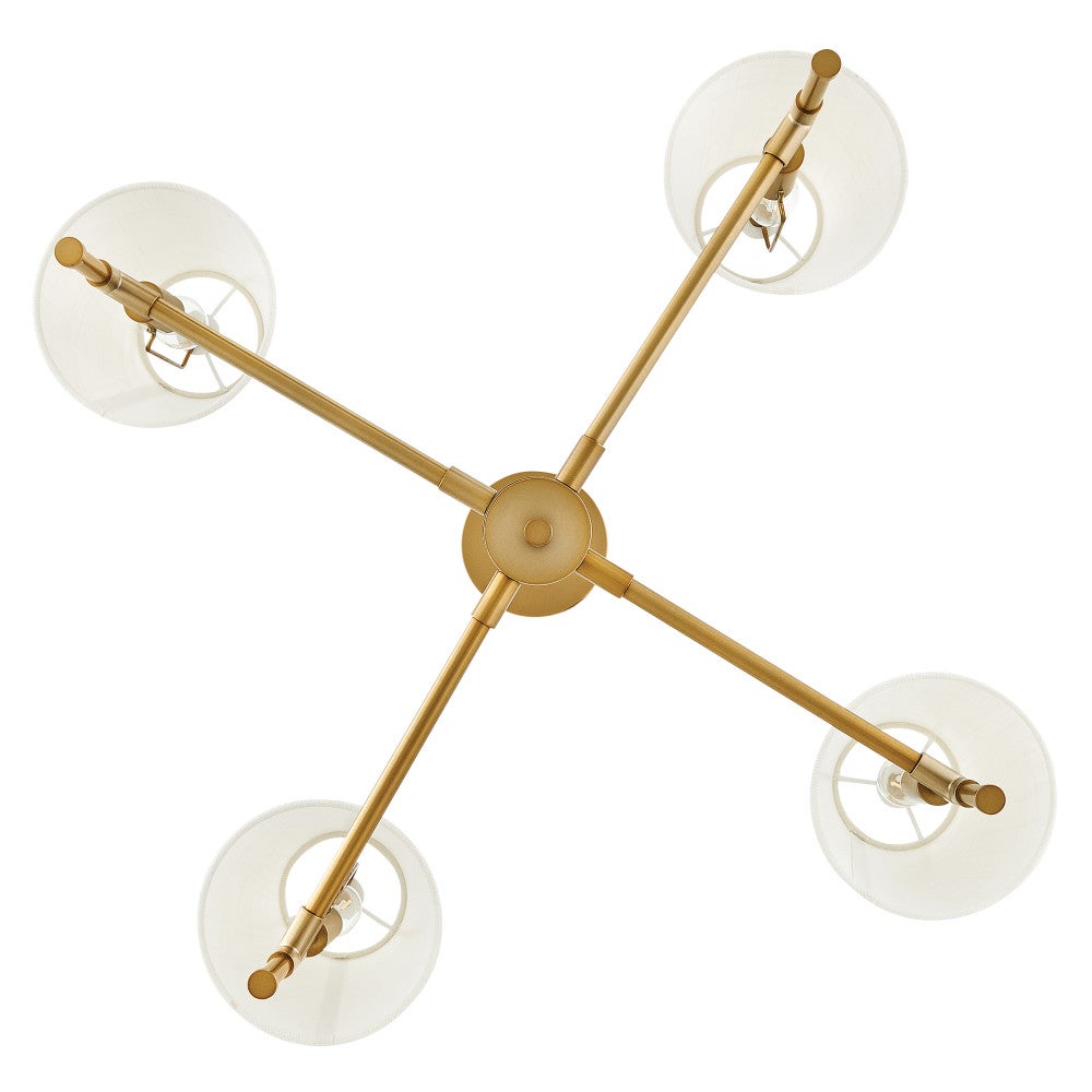 Lark 83774LCB Beale Chandelier in Lacquered Brass