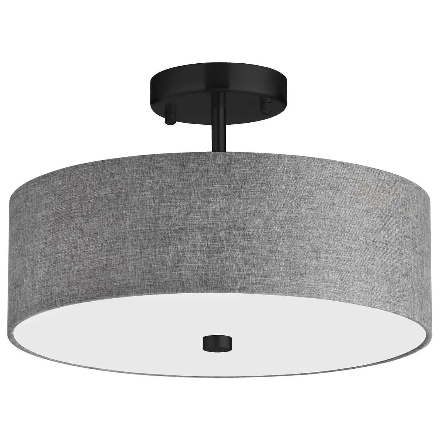 Dainolite - Everly Semi-Flush Mount - 571-143SF-MB-GRY | Montreal Lighting & Hardware