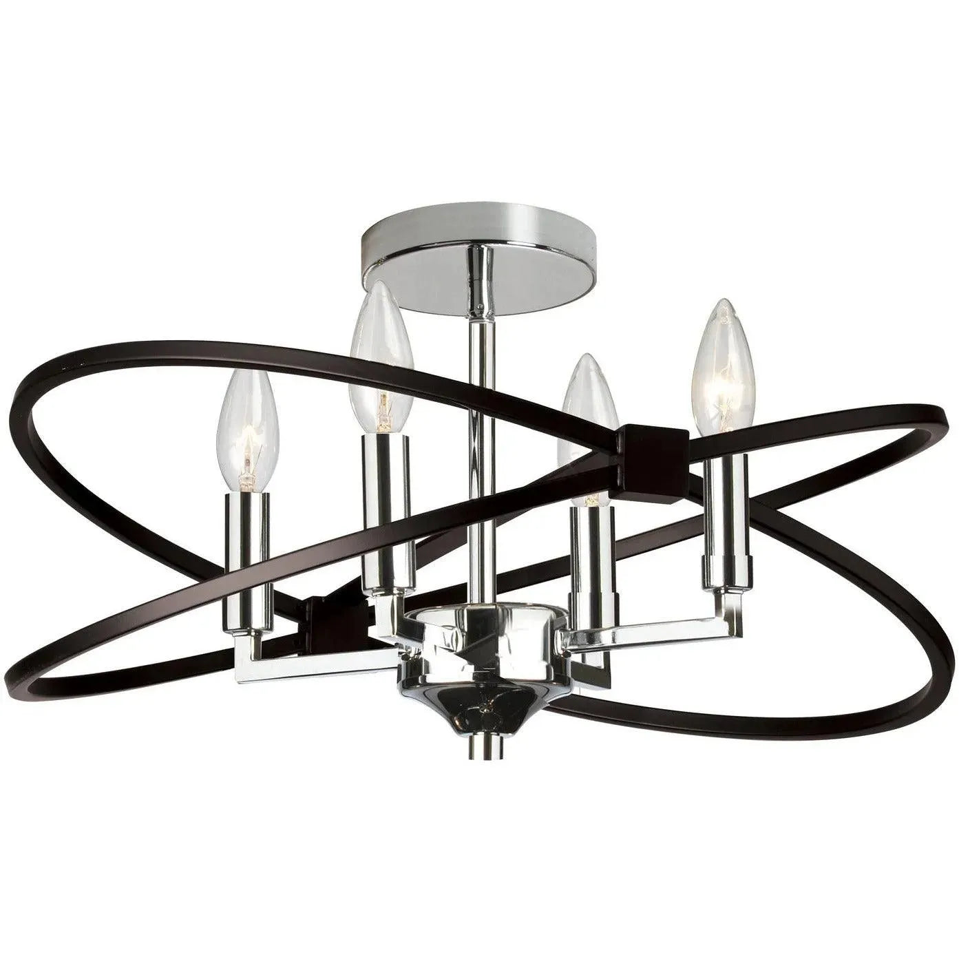 Dainolite - Paloma Semi-Flush Mount - PAL-184SF-PC-MB | Montreal Lighting & Hardware