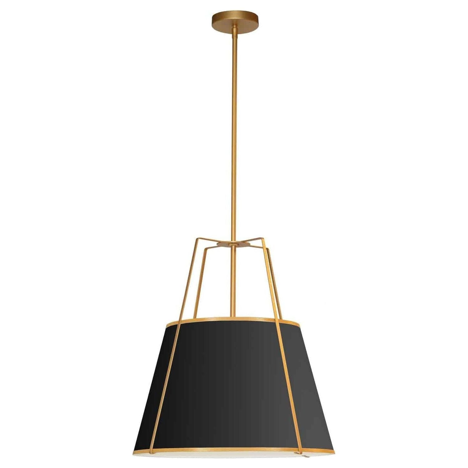 Dainolite - Trapezoid-Pendant - TRA-1P-GLD-BK | Montreal Lighting & Hardware