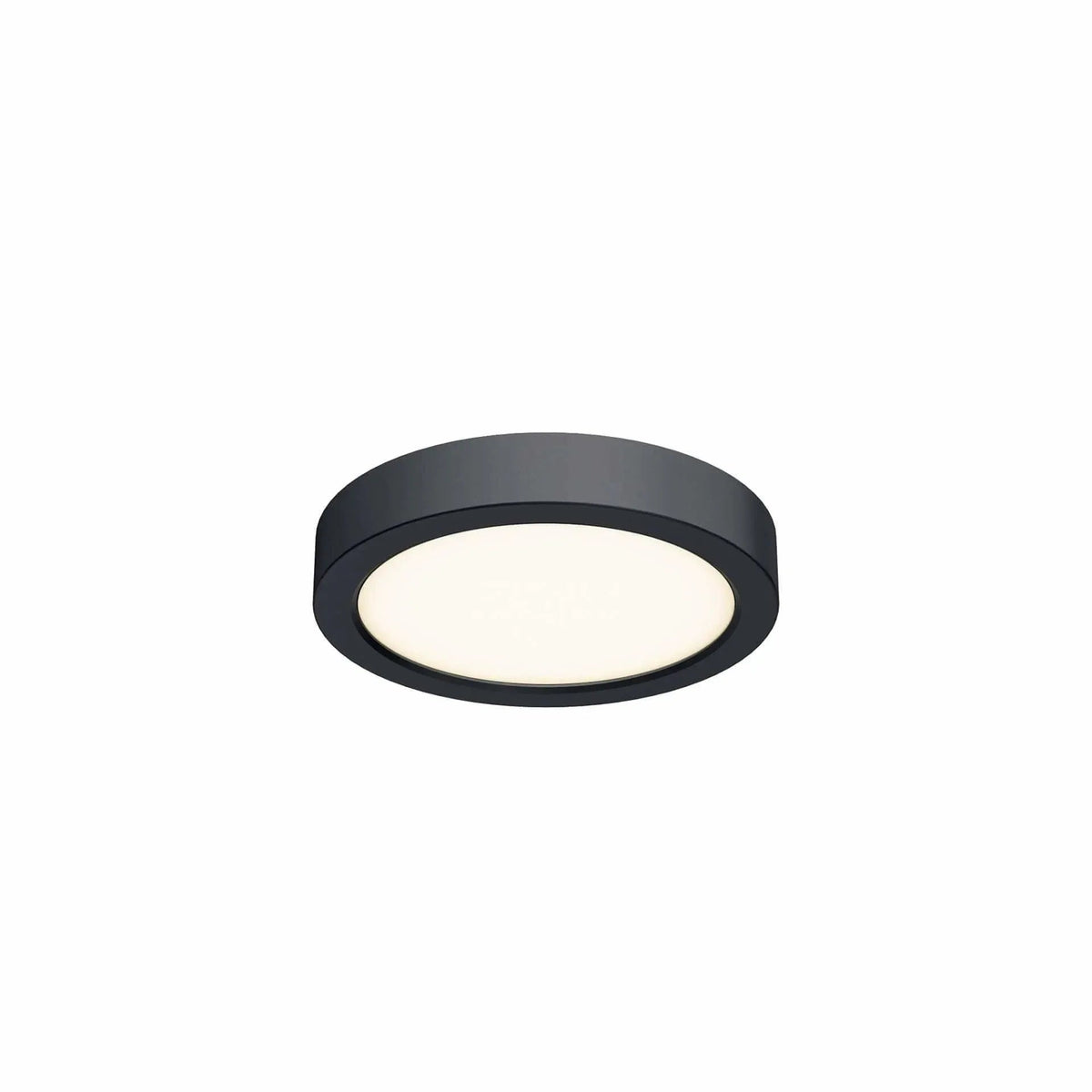 DALS Lighting - CFLED Round LED Flushmount - CFLEDR06-CC-BK | Montreal Lighting & Hardware