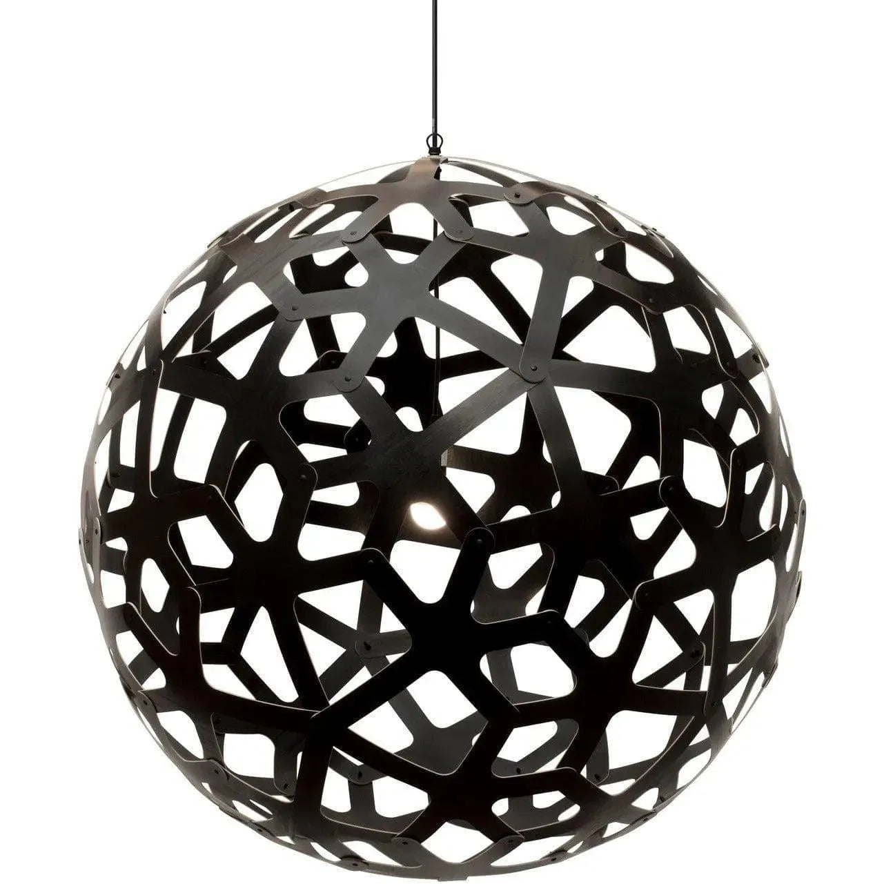 David Trubridge - Coral 1000 Pendant - COR-1000-BLK-BLK | Montreal Lighting & Hardware