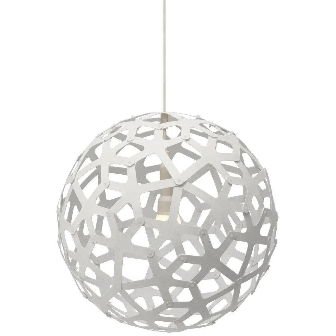 David Trubridge - Coral 400 Pendant - COR-0400-WHI-WHI | Montreal Lighting & Hardware