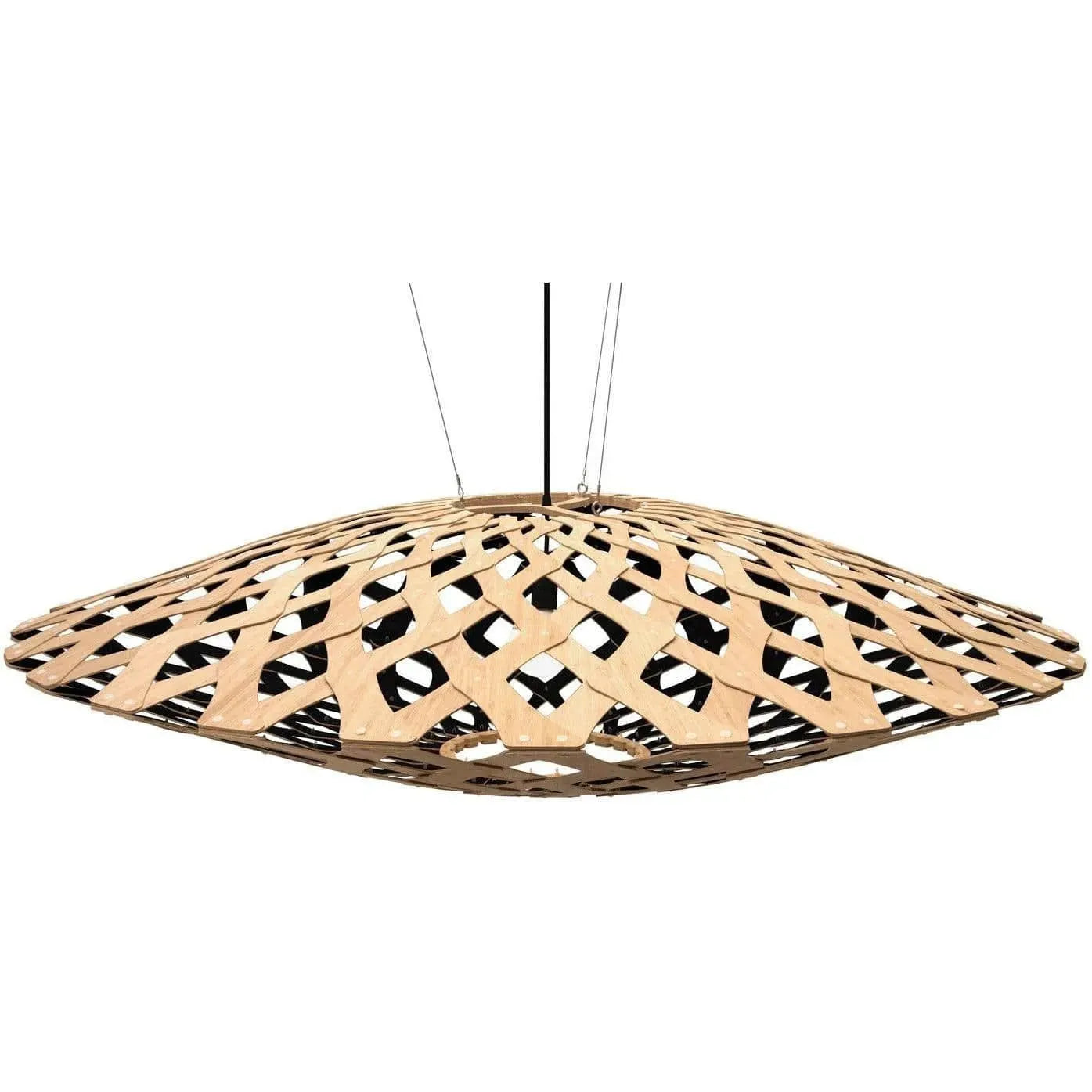 David Trubridge - Flax 1500 Pendant - FLX-1500-BLK-BLK | Montreal Lighting & Hardware