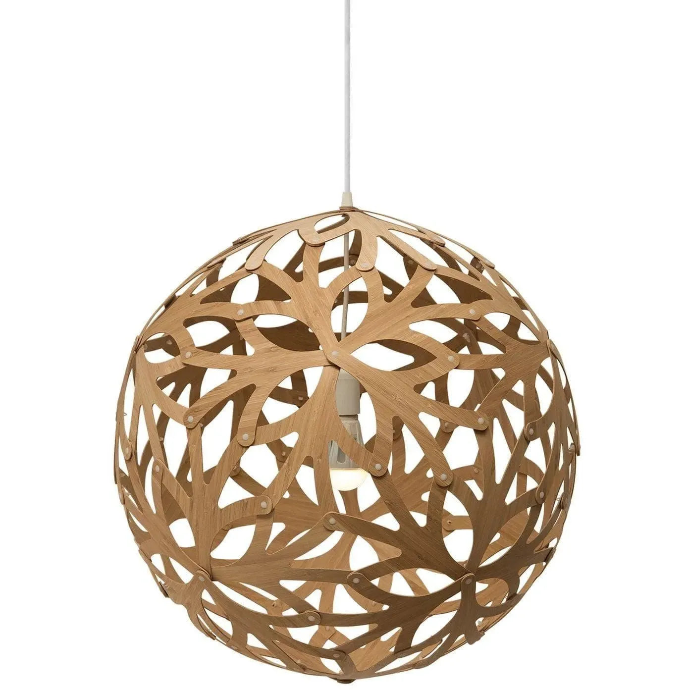 David Trubridge - Floral 600 Pendant - FLO-0600-CAR-CAR | Montreal Lighting & Hardware