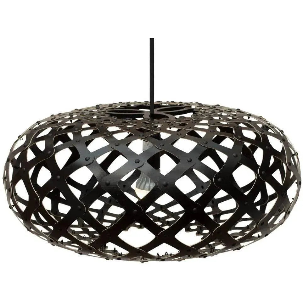 David Trubridge - Kina 440 Pendant - KIN-0440-BLK-BLK | Montreal Lighting & Hardware