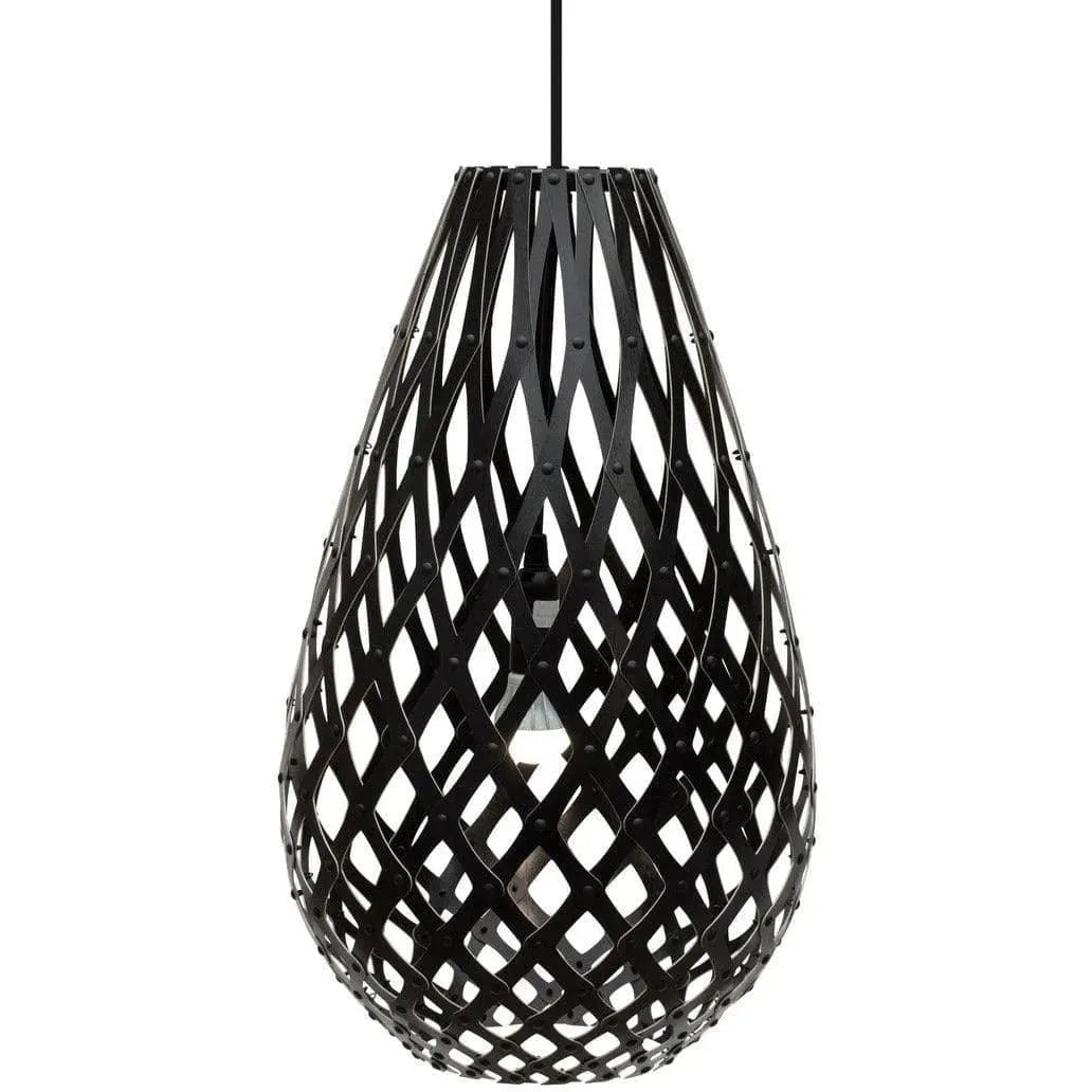 David Trubridge - Koura 500 Pendant - KOU-0500-BLK-BLK | Montreal Lighting & Hardware