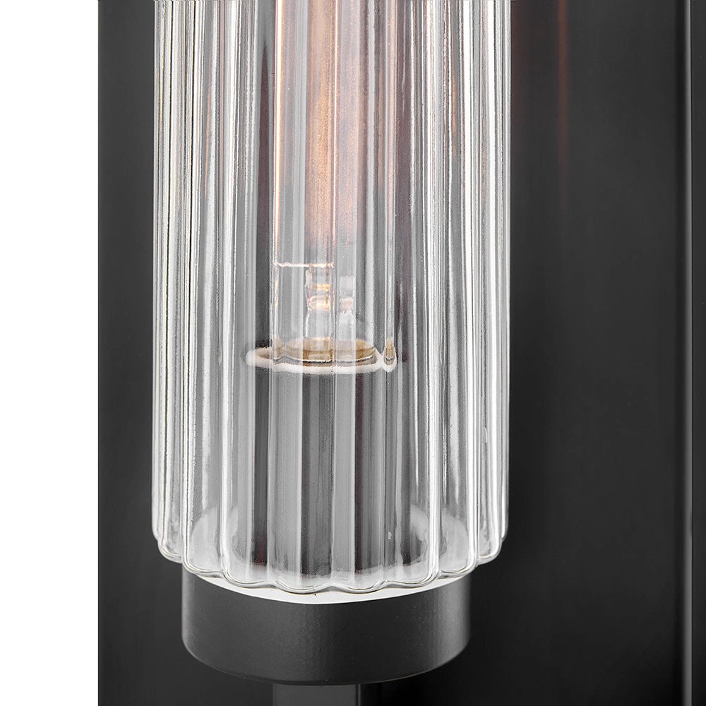 Lark 82104BK Stassi Wall Mount Lantern in Black