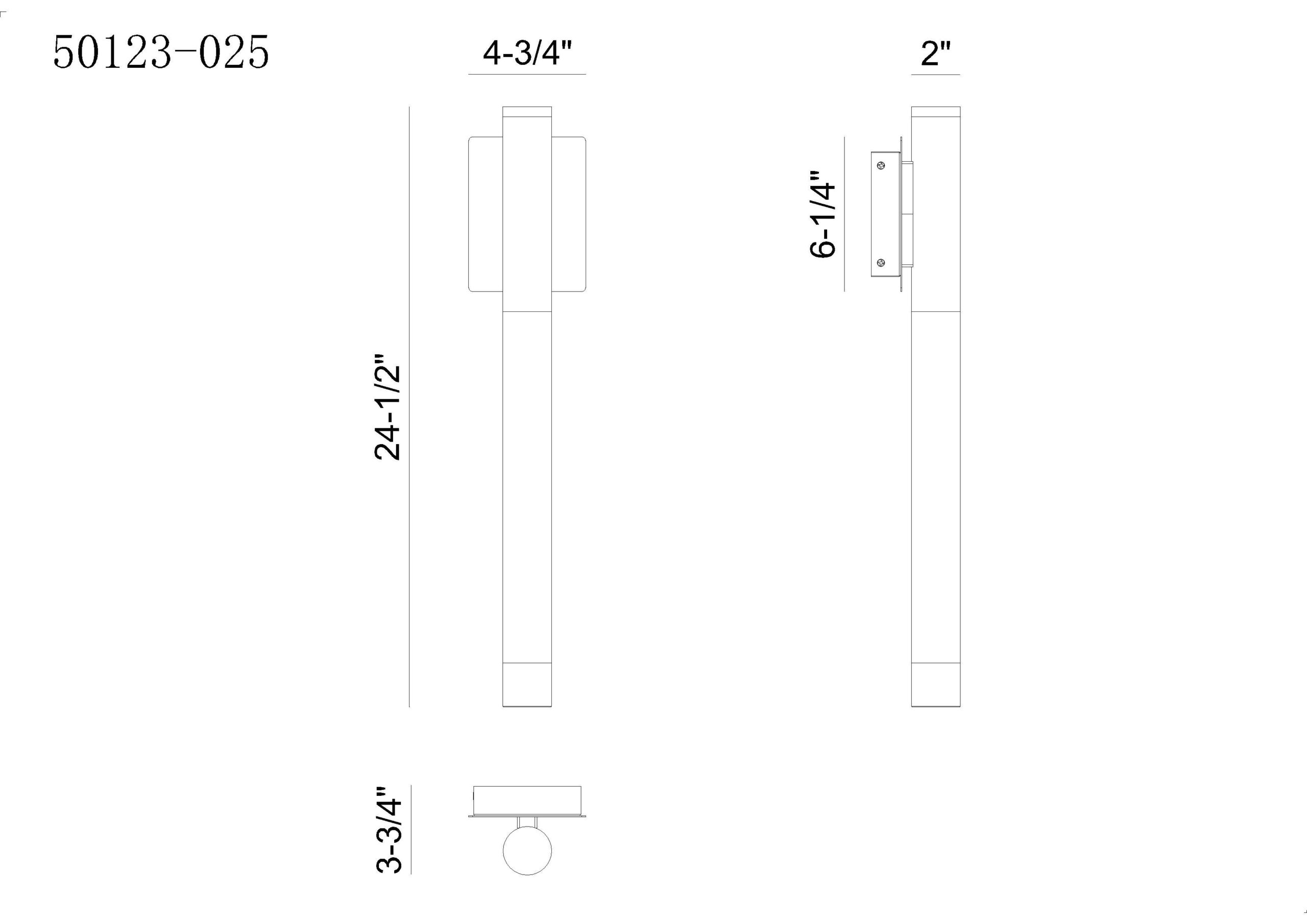 Eurofase 50123-025 Ronda LED Outdoor Wall Sconce in Matte Black