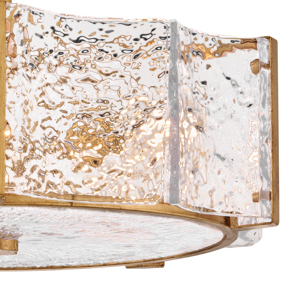 Robinet semi-encastré en verre Florian de Fredrick Ramond FR41603DA, finition laiton vieilli