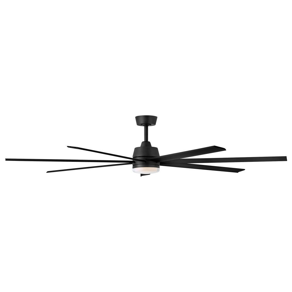 Éclairage Hinkley 910672FMB-LDD LED intelligent Ventilateur en noir mat