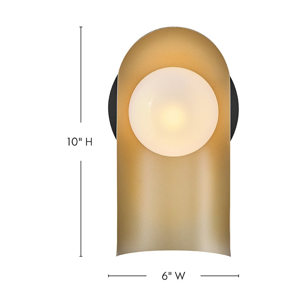 Lark 84230BK-LCB Zuri Wall Sconce in Black