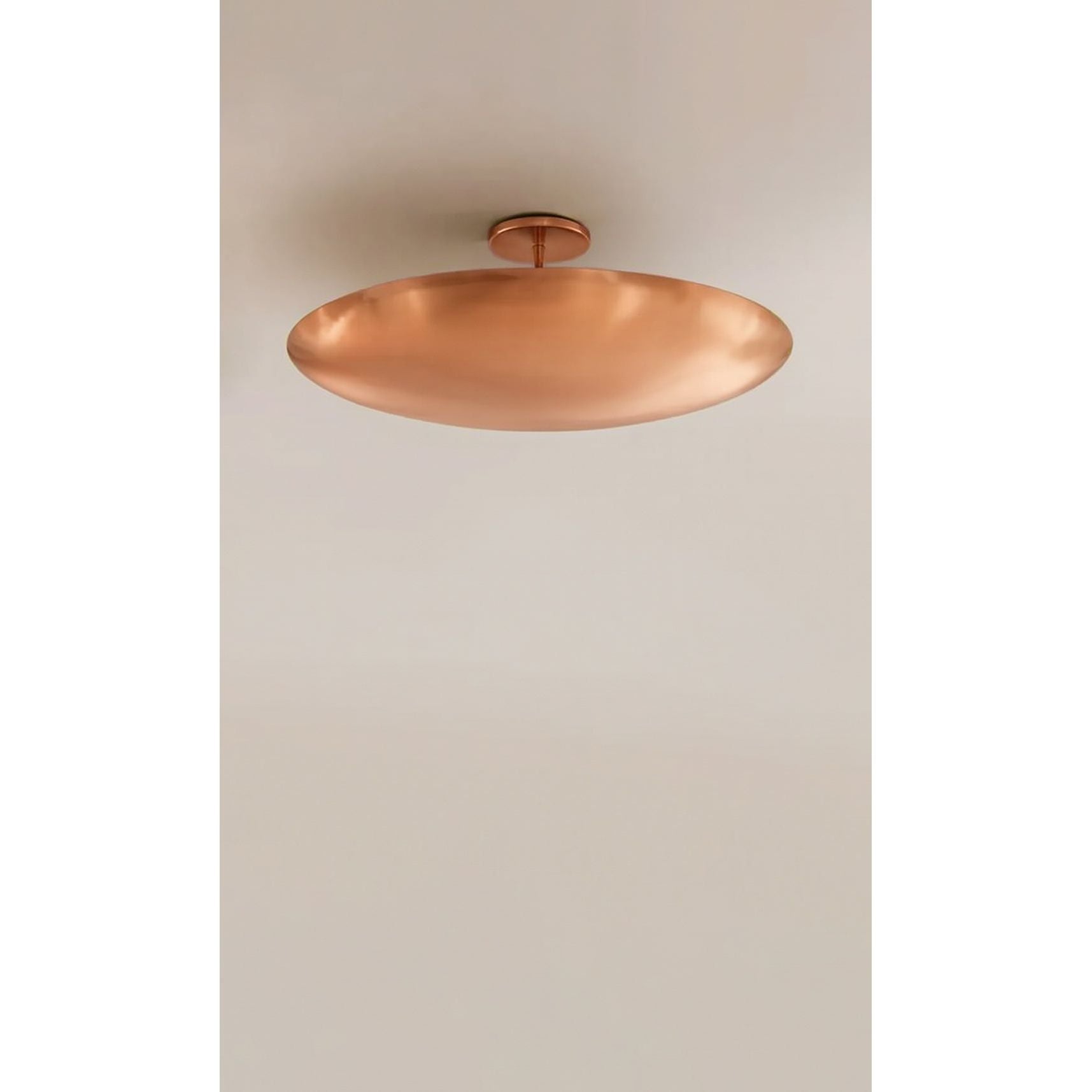 Dounia Home - DH-DOMFLUMOU-MD-AB - Dome Flush Mount Light Fixture - Antique Brass