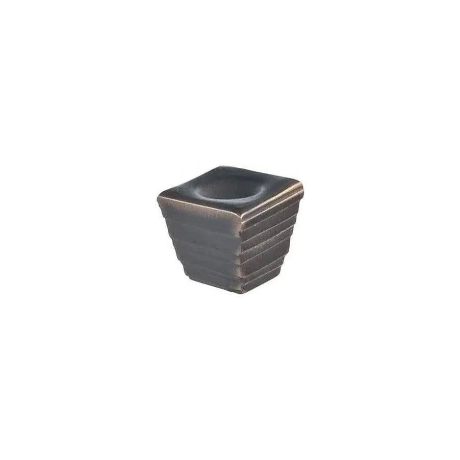 Du Verre Hardware - Forged 2 Cube Knob - DVFC07-ORB | Montreal Lighting & Hardware