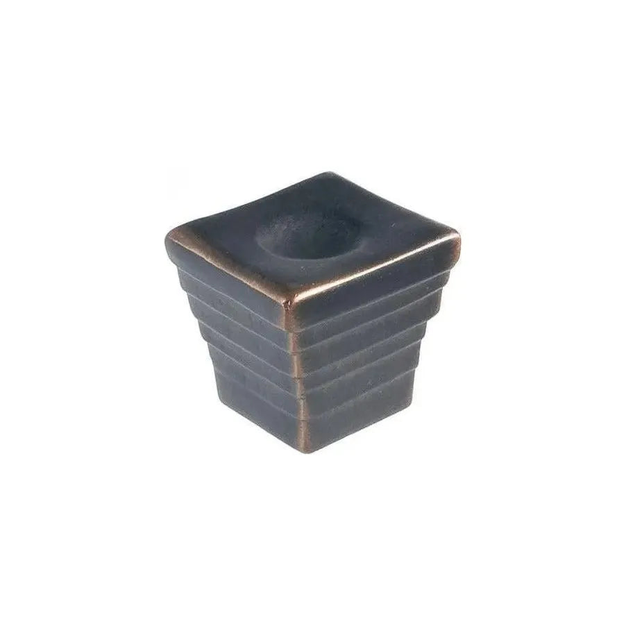Du Verre Hardware - Forged 2 Cube Knob - DVFC09-ORB | Montreal Lighting & Hardware