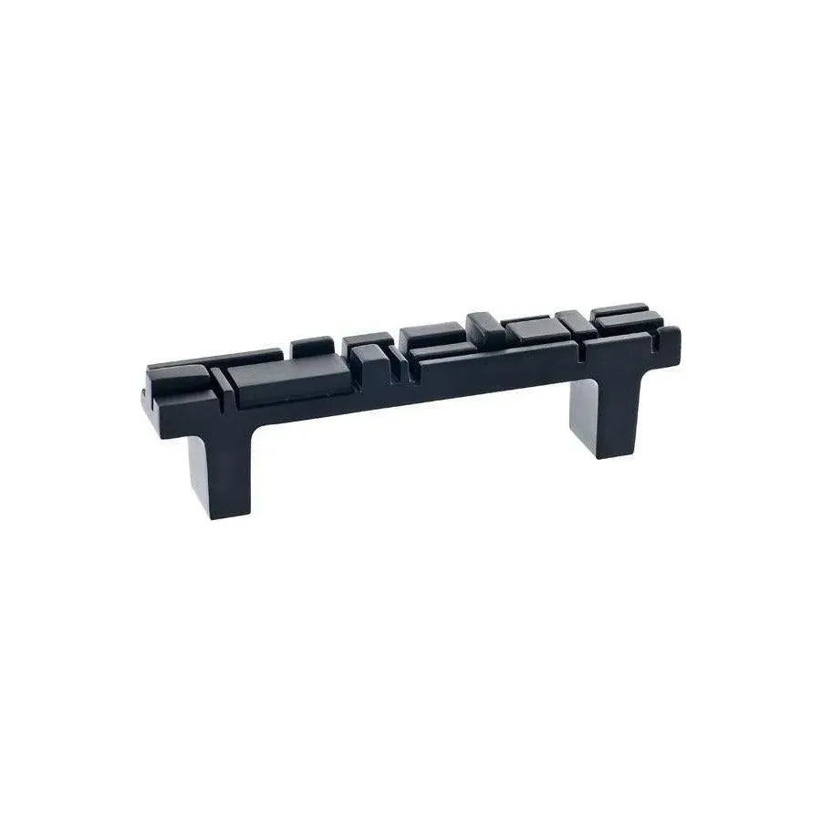 Du Verre Hardware - Offset Pull - DVOF03-BM | Montreal Lighting & Hardware