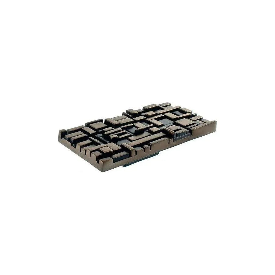Du Verre Hardware - Offset Rectangle Pull - DVOF04-AB | Montreal Lighting & Hardware