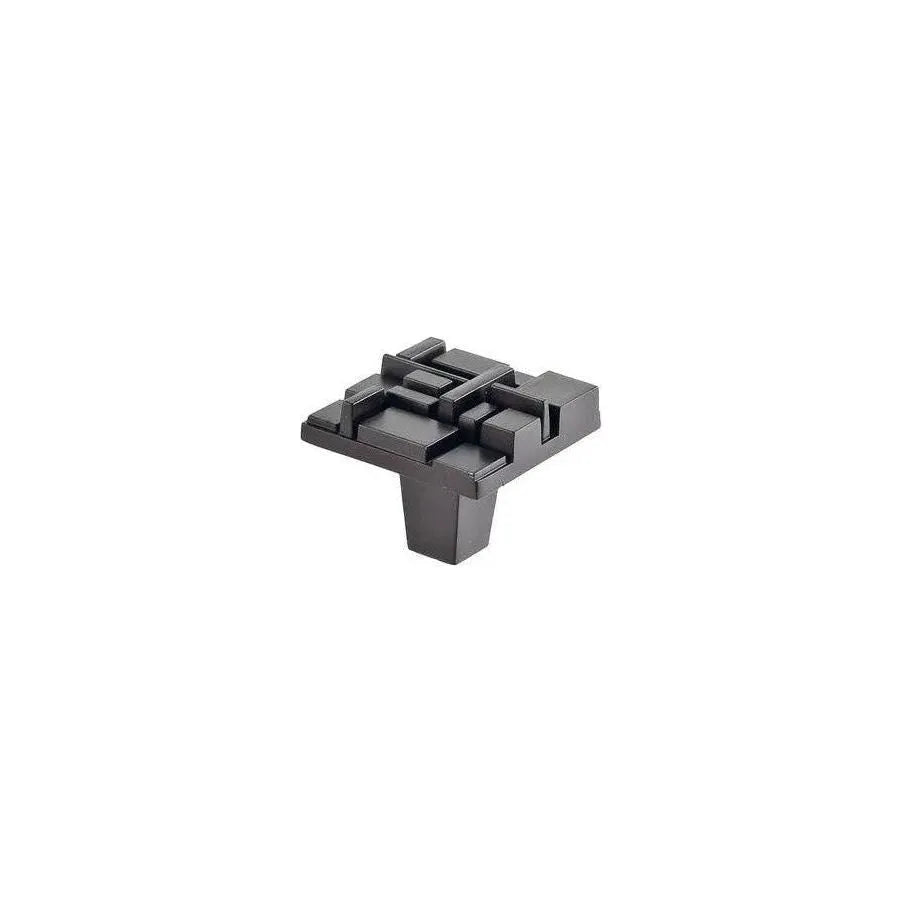 Du Verre Hardware - Offset Square Knob - DVOF01-ORB | Montreal Lighting & Hardware