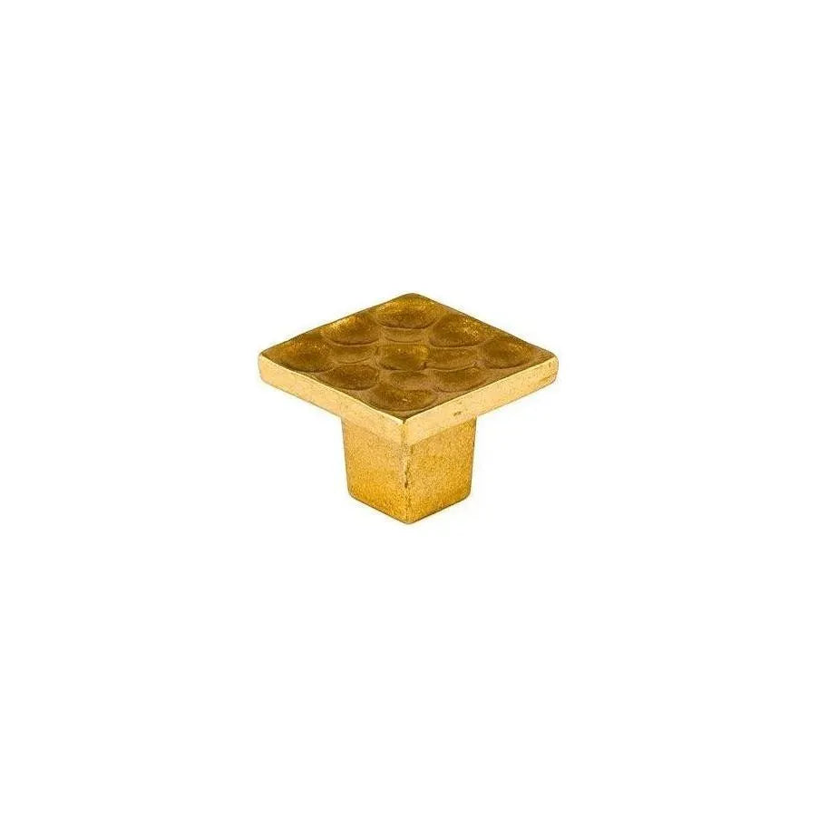 Du Verre Hardware - Pomegranate Square Knob - DVP11-SB | Montreal Lighting & Hardware