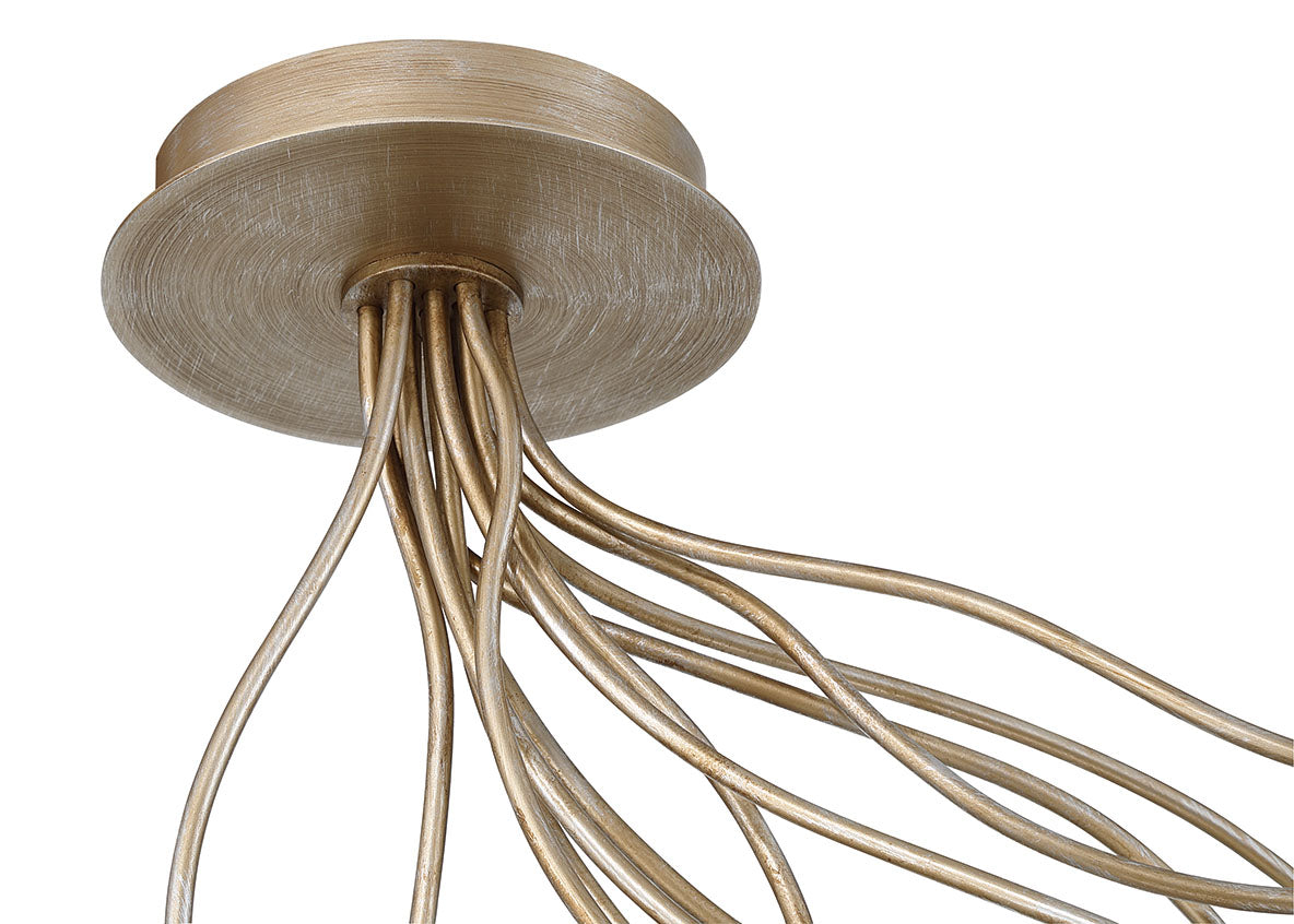 Eurofase 49950-021 Athena LED Semi-Plafonnier en or antique