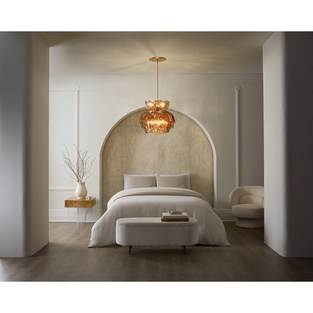Fredrick Ramond FR46895UB-AM Fleur Fantine Suspension en laiton non verni