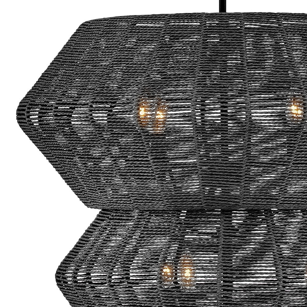Hinkley Lighting 40388BLK Luca Multi Tier Chandelier in Black