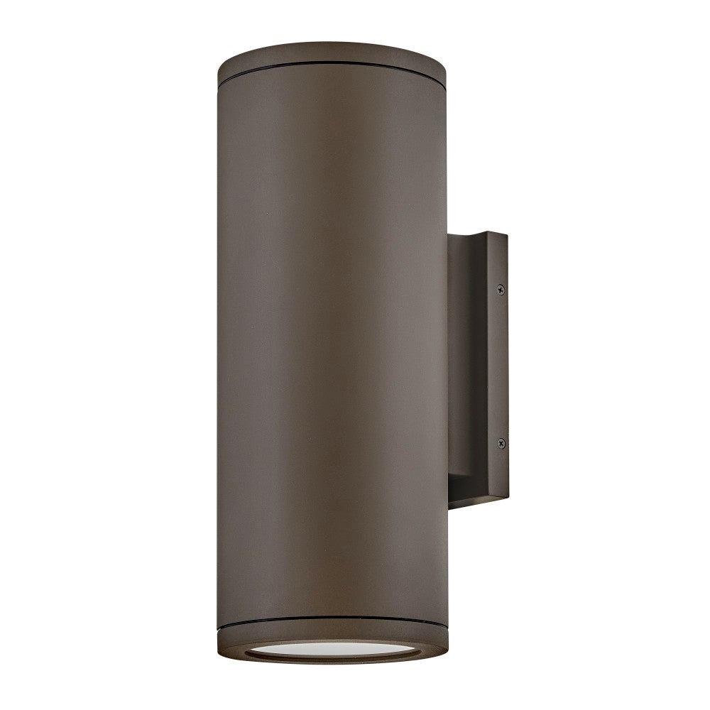 Hinkley Lighting 13595AZ-LL Silo LED Up/Down Wall Mount Lantern in Architectural Bronze