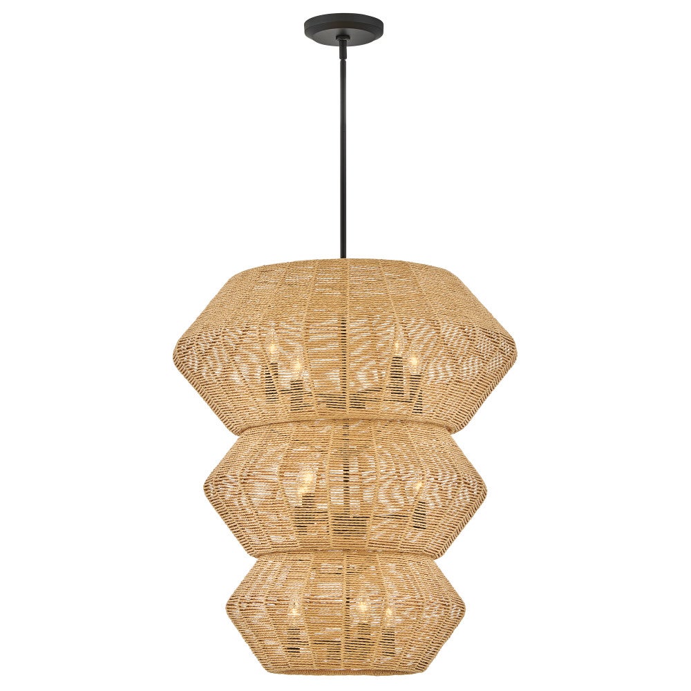 Hinkley Lighting 40388BLK-CML Luca Multi Tier Chandelier in Black
