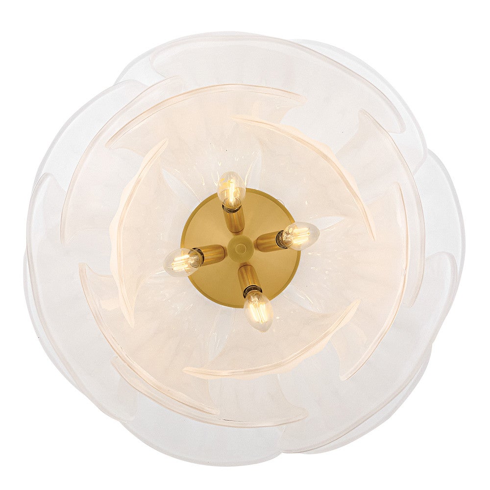 Fredrick Ramond FR46895UB Fleur Fantine Suspension en laiton non verni