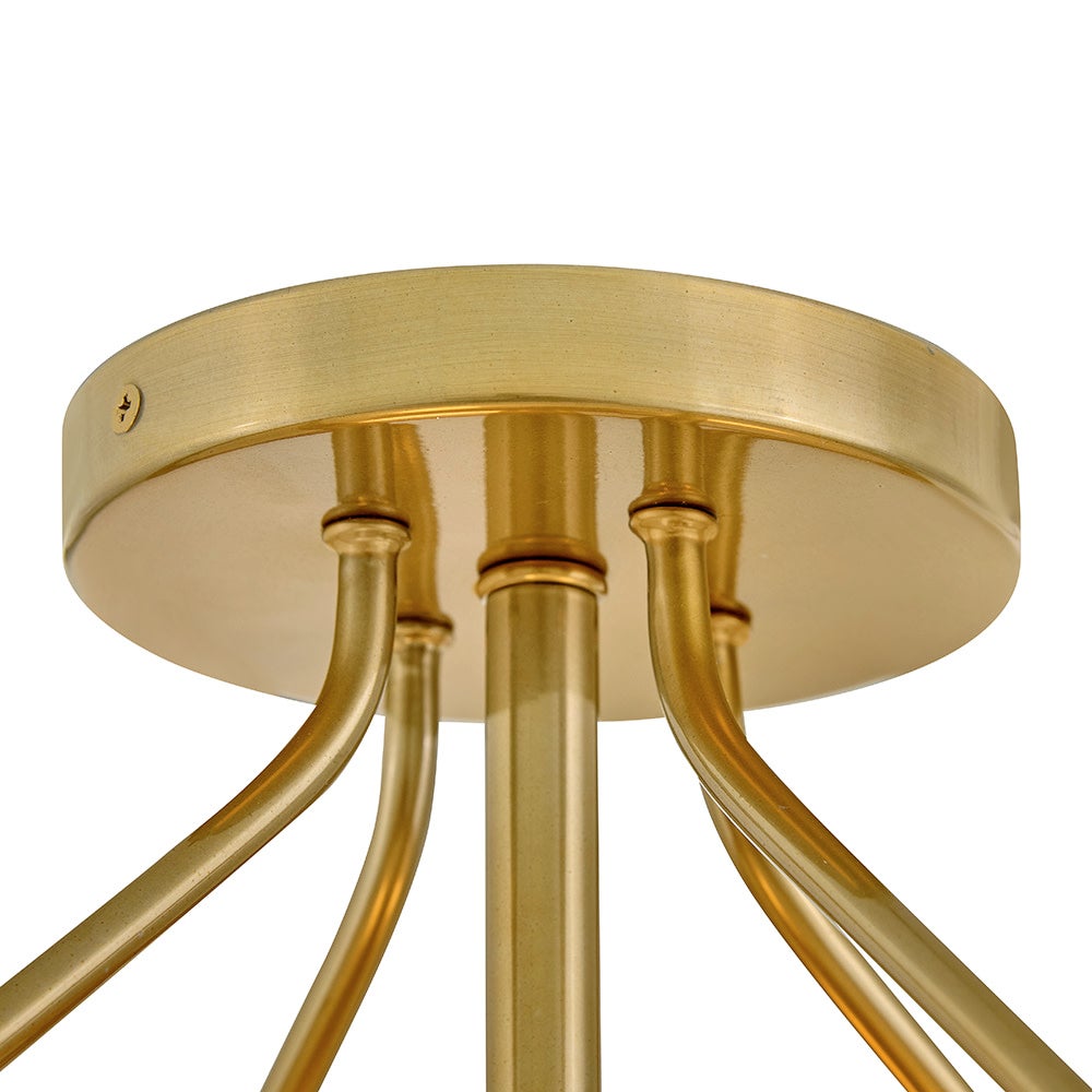 Lark 84363GO Gus Semi-Flush Mount in Gold