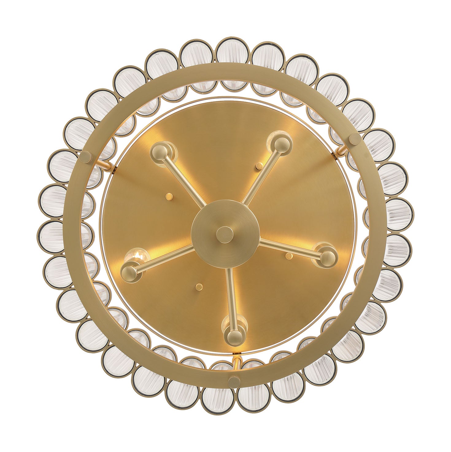 Europhase 49185-010 Glasbury LED Plafonnier en or
