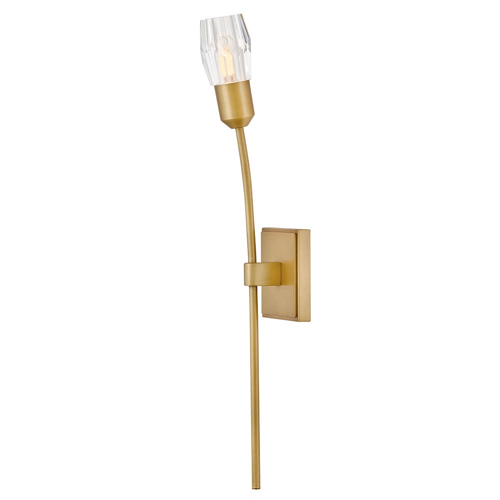 Applique murale Fredrick Ramond FR33320HB Atera Crystal en laiton Heritage