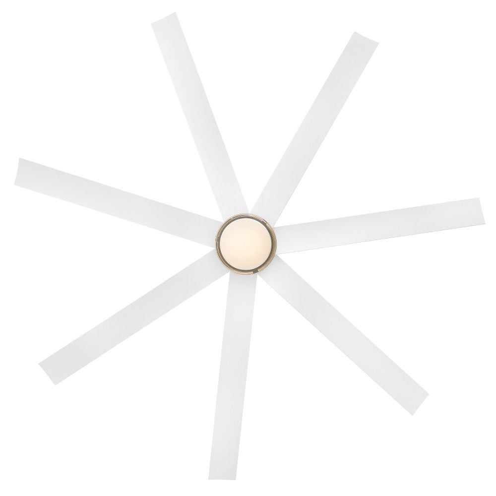 Éclairage intelligent LED Hinkley 910656FHB-LDD Ventilateur en laiton Heritage